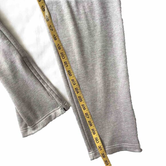 Adidas Pants Womens Large Gray Track Pants Sweatpants Tapered Zip Hems Pockets - Picture 9 of 9